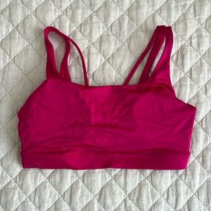 Athleta, Medium, D cup high shine pink sports bra